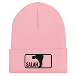 Salah Classic Black Logo Embroidered Cuffed Beanie