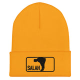 Salah Classic Black Logo Embroidered Cuffed Beanie