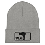 Salah Classic Black Logo Embroidered Cuffed Beanie