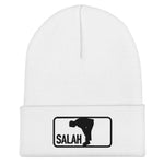 Salah Classic Black Logo Embroidered Cuffed Beanie