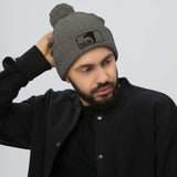 Salah Classic Black Logo Embroidered Pom-Pom Beanie