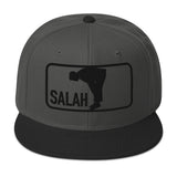 Salah Classic Black Logo Embroidered Snapback Cap