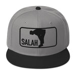 Salah Classic Black Logo Embroidered Snapback Cap