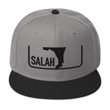 Salah Classic Black Logo Embroidered Snapback Cap