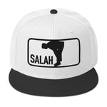 Salah Classic Black Logo Embroidered Snapback Cap