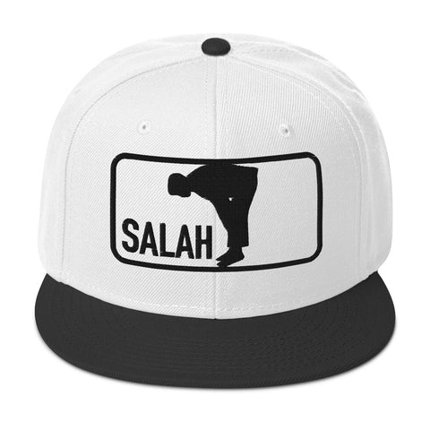 Salah Classic Black Logo Embroidered Snapback Cap