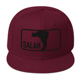 Salah Classic Black Logo Embroidered Snapback Cap