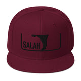 Salah Classic Black Logo Embroidered Snapback Cap