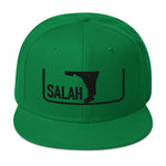 Salah Classic Black Logo Embroidered Snapback Cap