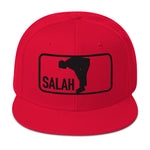 Salah Classic Black Logo Embroidered Snapback Cap