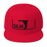 Salah Classic Black Logo Embroidered Snapback Cap