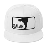 Salah Classic Black Logo Embroidered Snapback Cap